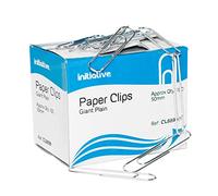 [Pack of 2,000] Jumbo Giant 50mm Plain Polished Steel Large Paper Clips Office Filing (20 Packs of 100)
