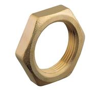Pack of 2-1" Brass Lock Nut (Known as backnut/tap backnut/Plumbing Nuts/Brass Back nut/Back nut Also Available in 1/8 Inch, 1/4 Inch, 3/8 Inch, 1/2 Inch, 3/4 Inch and 1 Inch BSP)