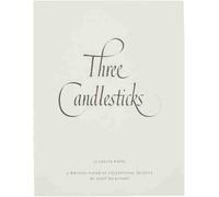 Pack of 2-1 x Three Candlesticks - P4TO Luxury White Laid Writing Paper - 50 Sheets Per Pack - Size 89 x 187mm & 1 x Luxury White Tissue Lined Envelopes - 20 Per Pack - Size 89mm x 187mm