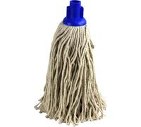 Pack of 2 100% Cotton Mop Heads Replacement Super Absorbent Floor Mop Plastic Socket (Blue Jumbo Mop PY16)