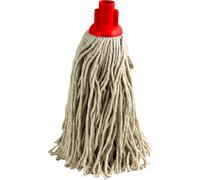 Pack of 2 100% Cotton Mop Heads Replacement Super Absorbent Floor Mop Plastic Socket (Red Jumbo Mop PY16)
