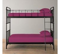 Pack of 2 100% Polycotton Bunk Bed Fitted Sheet 2ft 6" (76cmx190cm) Percale Non-Iron Easy Care Bottom Sheet RVs | Guest Beds | Caravan Campervan (2, Fuchsia)