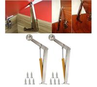 (Pack of 2) 150N/15KG Gas Spring Lid Stay,Safety Hinges for Toy Box,Tatami Supports Gas Strut Hydraulic Rod, for Kitchen Cabinet Door Cupboard Toy Box Pneumatic Stop Support (150N/26lb/15KG)