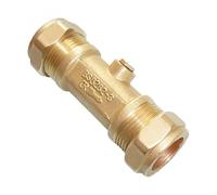 Pack of 2-15mm Double Check Valve - DZR Compression (Known as Check Valve/Check valves/Double Check Valve / 15mm Non Return Valve / 15mm Check Valve Also Available in 22mm and 28mm)