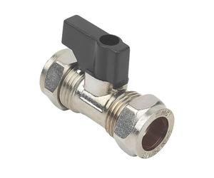 Pack of 2-15mm Lever Operated Chrome Isolation Valve CxC (Known as 15mm isolating Valve / 15mm Isolation Valve/isolating Valve 15mm Also Available in 22mm)