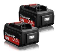 Pack of 2 18 V Replacement Batteries for Einhell Battery for Power X-Change Devices, Li-Ion 18 V with LED Power Indicator, Compatible with All PXC Devices