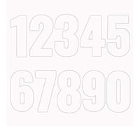 Pack of 2/20 PCS Plain White Wheelie Bin Stickers Ranging from 0-9 Numbers for Wheelie Bins - Ideal for Garbage Bins, Recycling bin V1134 Packwith®