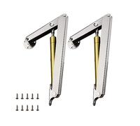Pack of 2 200N Gas Strut Cover Support Hinge Soft Close Cabinet Box | Pack of 2 with 200N carry lids up to 20 kg, soft close for heavy boxes and cupboards, easy to assemble