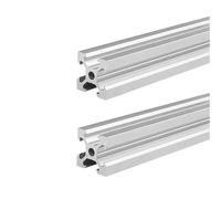 Pack Of 2 2020V 20x20mm V-Slot Anodized | Aluminum Extrusion Profiles Black/Silver 100-1000mm(Sliver,280mm long)