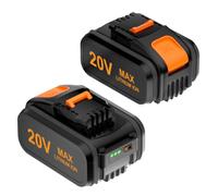 Pack of 2 20V 5000mAh Battery Compatible with Worx 20V Cordless Tools - Replacement Battery for WA3551.1 WA3553 WA3641 - Fits WX Series Lawnmowers, Chainsaw & Drill Drivers
