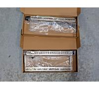 Pack of 2 - 24 Port Rack Mount RJ45 CAT6A SHIELDED Through Coupler Patch Panel