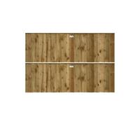 Pack of 2-2ft High x 6ft Wide Pressure Treated Vertical Lap Garden Fence Panels - 51.30 Each