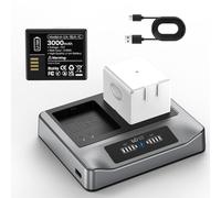 Pack of 2 3000 mAh Replacement Battery and PD Fast Charging Station, Compatible with Arlo Pro, Pro 2 Camera Accessories [7.2 V, 21.6 Wh]