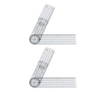Pack of 2 360 Degree Full Circles Angles Finders Easy Reading Scale Protractor for Precise Measuring Outdoor and Indoor Protractor Measuring Tool