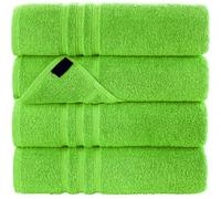 Pack of 2 & 4 Large Jumbo Bath Sheets 100% Egyptian Cotton Super Absorbent Quick Dry Luxury Soft Big Bathroom Towels (Lime Green, 2)