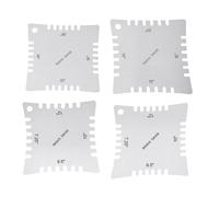 Pack Of 2/4 Professional Guitar Neck Radius Gauge Steel Texture For Accurate Measurement And Optimal Playability Professional Guitar Tool