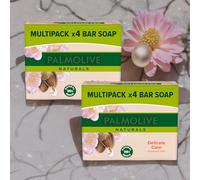 Pack of 2(4 x 90g) Paĺmolive Almond Soap Bar, Gentle Cleansing Soap with Almond Oil, Softens and Nourishes Skin, Natural Moisturizing Formula Suitable for All Skin Types