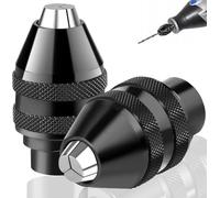 Pack of 2 4486 drill chucks for Dremel, chuck for Dremel replacement 1/32 to 1/8, effortless accessory change, ideal for professionals and DIY enthusiasts, drill accessories for 4250, 3000, 8260, 8240