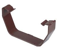 Pack of 2 4T816 Osma Rainwater Square Gutter Replacement Flexiclip Brown