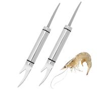 Pack of 2 5-in-1 Multifunctional Shrimp Cord, Dishwasher Safe, Stainless Steel Shrimp Peeler, Universal Peeler Stainless Steel