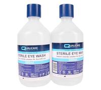Pack of 2 500Ml Bottles of Sterile Saline Eyewash Solution