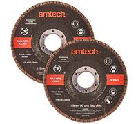 Pack Of 2 60 Grit Abrasive Flap Disc, 115mm Diameter Circular Angle Grinder Wood/Metal Shaping