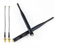 Pack of 2 868MHz LoRa Antenna, 5dBi High Gain Omni-Directional, SMA Male with I/P.E.X to SMA Female Extension Cable for LoRaWAN Meshtastic Helium IoT