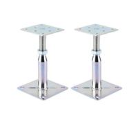 Pack of 2 Adjustable Elevated Column Mounts Weather Resistance Steel for Structural Stability Adjustable Roof Brackets