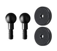 Pack of 2 Aluminum Alloy 15mm Ball Head to 1 / 4Inch Thread Adapter with 2pcs Metal Washers Pad for Camera Tripod Mount Aluminum Mixture Ball Head