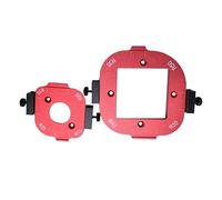 Pack of 2 Aluminum Alloy Round Corner Jigs Templates for Efficient Woodwork from 10 to 50R Size Cutting Templates