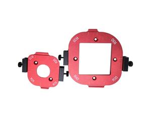 Pack of 2 Aluminum Alloy Round Corner Jigs Templates for Efficient Woodwork from 10 to 50R Size Cutting Templates