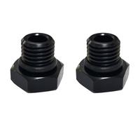 Pack of 2 Anodized Aluminum Plug Adapters Hexagonal Head Design Fluid Connection for Oil Coolant Systems High Temp Aluminum Plug