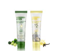 Pack of 2 Antiperspirant Gel, Strong Sweating, Antiperspirant for Face, Hands and Feet, Anti Sweat Body Deodorant Cream 72 Hours, Protection Against Strong Sweating & Odour (Clementine + Vanilla)