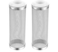 Pack of 2 Aquarium External Filter Filter Protection, Durable 16 mm Suction Protection, Multifunctional Stainless Steel Aquarium Filter Protection, Suitable for Water Tanks to Protect All Types of
