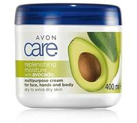 Pack of 2 Avon Care replenishing moisture multipurpose cream for face, hands and body with avocado for dry to extra dry skin - 2 x 400ml
