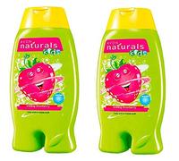 Pack of 2 Avon Naturals Kids Swirling Strawberry Body Wash and Bubble Bath - 2 x 250ml