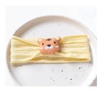 Pack of 2 Baby Headbands, Toddler Cotton Turban, Soft Cute Headwear, Children's Headbands, Hair Band, High Elastic Hair Bands for Newborns, Boys and Girls, Brown Tiger