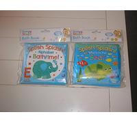 Pack of 2 Baby Waterproof Bath Time Book Educational Learning Sea Theme 6months+