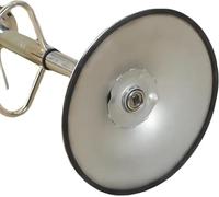 Pack of 2 Bar Stool Floor Protectors, Rubber Glider Pads for Bar Stools with Round Base, Scratch-Resistant, Wear-resistant Protective Slide Ring for Pub Standing Tables (38.5 cm)