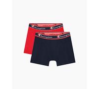 Champion Men's Core x2 Boxer Briefs, Navy & Red, S (Pack of 2)