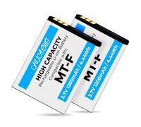 Pack of 2 Batteries for AVM Fritz! (1200 mAh) Fon C5 / C4 / M2 / MT-F / Motorola Moto F3 / EM325 / M325 / EM25 - Replacement Battery for Original AVM Fritz Fon 312BAT006, 312BAT016, 312BAT006CS