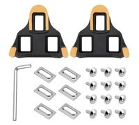 Pack of 2 Bicycle Pedal Cleats, for Shimano SPD SL Cleats, Bicycle Shoe Plate Set, for Shimano SPD Cleats for Cycling Shoes, Road Bike, Cycling Racing, Compatible with SPD SL SM-SH10 SM-SH11 SM-SH12