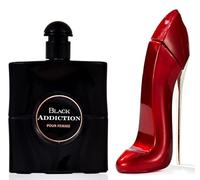 Pack of 2 - Black Addiction 80ml EDP - Sexy Girl 85ml EDP - Perfume for Women - Fragrence Gift set for Women - Parfum - Cologne - Hexyl cinnamal, Citrus, Rose & jasmine, floral.