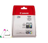 Pack of 2 Black and Colour Ink Cartridges PG560 CL561 for Canon Pixma TS5350 TS5351 TS5352 TS5353 TS 5350 5351 5352 5353