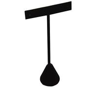 Pack of 2 Black Velvet Tall "T" Drop/Stud Earring Display Stands (17cm Tall)