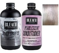 (Pack of 2) Bleach London Silver SHAMPOO x 250ml & Pearlescent CONDITIONER x 250ml
