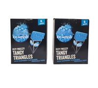 Pack of 2 Blue Raspberry Freeze Pops 8 Pack Ready to Freeze Ice Lollies 70ml Each Frozen Juice Treats Summer Cooling Snacks for Kids & Adults