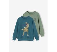 Pack of 2 BMX Sweatshirts for Boys petrol blue