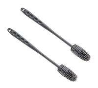Pack of 2 Bottle Cleanings Brush Suitable for Narrow Neck Beer Bottle Reusable Silicone Brush for Sports Bottles Long Handle Cup Brush