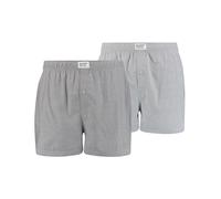 Pack of 2 Boxers in Cotton Dark Grey + Mid-Grey
